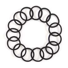 100pcs Black Hair Ties For Children - Black - View 3