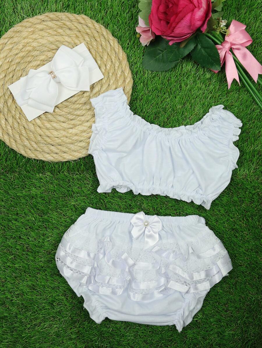 Baby Girls Bottoms - trắng - Xem 1