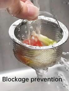1入組廚房水槽過濾網,過濾脆弱廚房器具,除家居用品外 - 銀色 - 查看 3