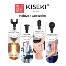 Muscle Massage Gun Portable Massage Machine Kiseki 4-Head Massage Gun - Bạc - Xem 2