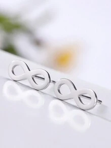 1 Paar Edelstahl-ohrstecker In Tier-, Schneeflocken-, Stern-, Mond- Und Herzform Für Damen, Niedlicher Miniatur-ohrschmuck, Geburtstags- Und Weihnachtsgeschenk