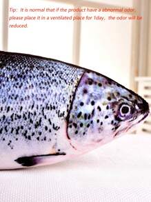 1pc Fish Shaped Cat Teaser Toy, With Catnip & Bell, For Kitten's Entertainment & Teeth Grinding