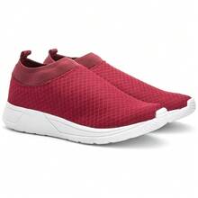 Women Wedge Sneakers - 紅色 - 查看 4