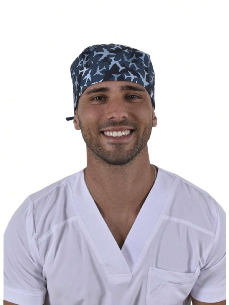 SOULMATE Gorro Médico Quirúrgico Para Hombre - Aviones - Ver 1