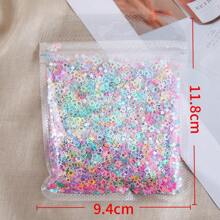 20g/pack De Cuentas De Relleno De Plástico Brillante De Color Aleatorio En Múltiples Formas: Corazón, Estrella, Conejo, Concha, Copo De Nieve Y Letra Para Accesorios De Pelo Diy, Arte De Uñas Y Decoración De Productos De Silicona Al Por Mayor