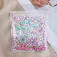 20g/pack De Cuentas De Relleno De Plástico Brillante De Color Aleatorio En Múltiples Formas: Corazón, Estrella, Conejo, Concha, Copo De Nieve Y Letra Para Accesorios De Pelo Diy, Arte De Uñas Y Decoración De Productos De Silicona Al Por Mayor