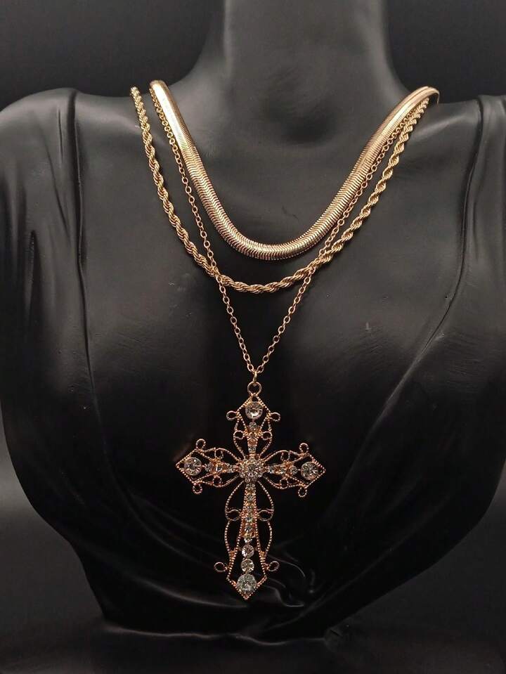 国内未入荷 BLIND / NO PLAN - Plated Logo Rhinestone Necklace s-l1200.jpg
