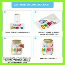 1 Piece Uv Dtf Transfer Coffee Design  Flower Design,Cartoon Design,Butterfly Design, Etc Sticker In 9.5inch*4.3inch For 16oz Glass Cups Diy Wrap Transfer Sticker Glass Cup Waterproof Sticker Bottle Sticker Adhesive Sticker-(Excluding Cups) - Multicolor - View 10