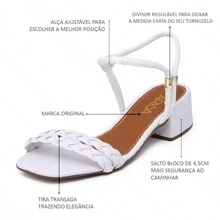 Women Heeled Sandals - 白色 - 查看 2