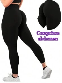 Colombian Sports PUSH UP Leggings - 黑色 - 查看 1