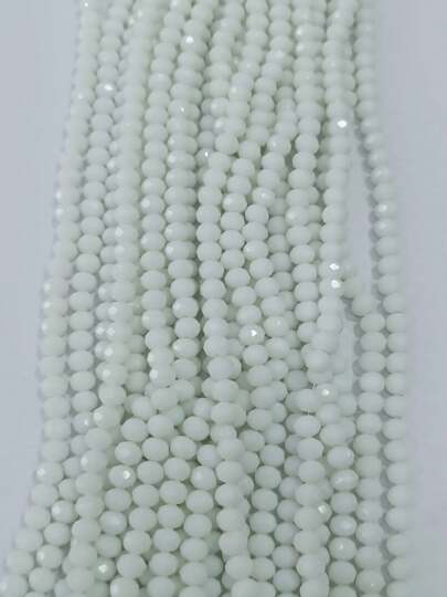 Fio de Cristal de Vidro Chinês Achatado 8mm - Aproximadamente 67 contas