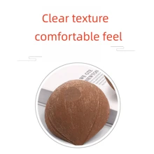 1pc Natural Rough Coconut Shell Bowl, Versatile Container For Food, Drinks, Candle, Aromatherapy, Home Storage; Ideal For Restaurant, Cafe, Hotel, Home Use. (This Is A Natural Product, The Weight Varies), Kitchen, Christmas Gift
