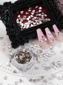 100入組DIY指甲藝術裝飾鑽石，多用途人造水晶指甲裝飾指甲魅力寶石指甲用品 - 彩色 - 查看 1