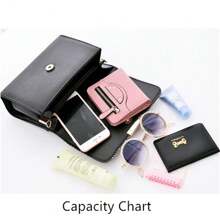 Korean Style Color-Block Shoulder Bag & Crossbody Bag & Handbag For Women - Black - View 2