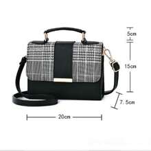 Korean Style Color-Block Shoulder Bag & Crossbody Bag & Handbag For Women - Black - View 4