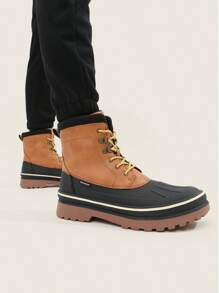 Men's Insulated Waterproof Snow Boots Warm Fur Lined Outdoor Winter Boots - Nhiều màu - Xem 2