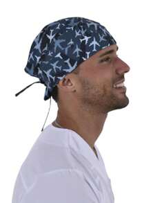 SOULMATE Gorro Médico Quirúrgico Para Hombre - Aviones - Ver 2