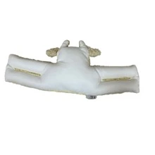 1pc Animal-Shaped Pp Door Stopper For Children, Nordic Style, Daily Use - Rice White Beef - View 5