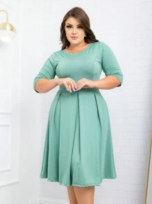 Women Dresses - 薄荷綠 - 查看 3