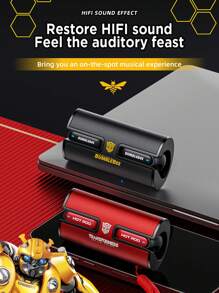 TF-T02被动降噪入耳式5.3高清通话降噪带麦克风游戏低延迟HiFi音质音乐跑步运动长续航无线耳机 - 銀色 - 查看 4