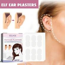 1pc Elf Ear Tape, Anti-Wind Ear, Shows Small Face, Invisible Breathable, Waterproof, Ear Correcting Sticker, Transparent,Back To School,Travel Holiday Essentials,Hair Accessories For Women,Slick Back Brush,Barber Accessories,Hair Dryer - Clear - View 8
