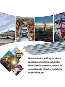 10 cái Nhôm Hàn Cây gậy Đối với Hàn Nhôm , Đối với Bột ( Nhiệt độ thấp ) - Bạc - Xem 5