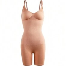 Women Shapewear Bodysuits - Apricot - View 6