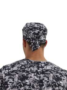 SOULMATE Surgical Medical Cap For Men - Pixel Black Camouflage - View 2
