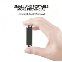 磁力車用手機支架,可用於手機通用支架、汽車空調口安裝,附有gps條,適用於汽車手機支架 - 銀色 - 查看 4