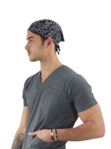 SOULMATE Gorro Médico Quirúrgico Para Hombre - Rock - Ver 3