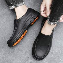 男士厨师鞋，防滑、防水、防油、一脚蹬工作鞋，适合厨房工作 - 黑色 - 查看 2