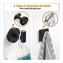 Juego De Accesorios De Baño Toalleros 304 Inoxidable 11 Pzas - Color plata natural - Ver 7