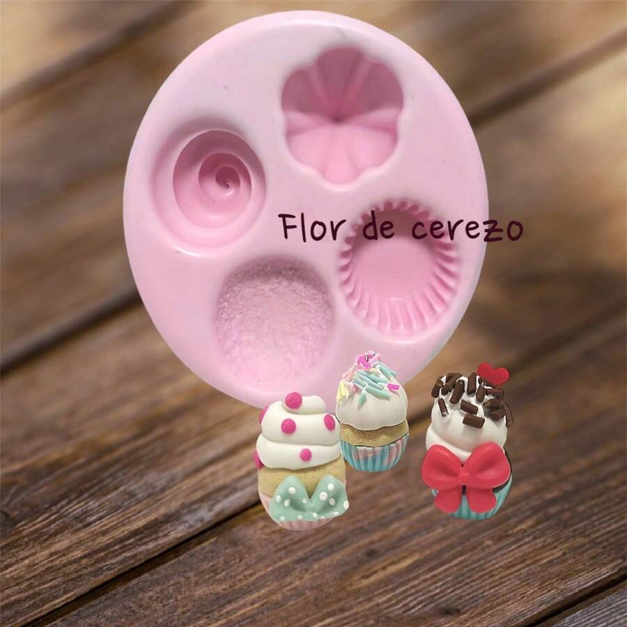 Molde de silicona para tazas - Rosa - Ver 1