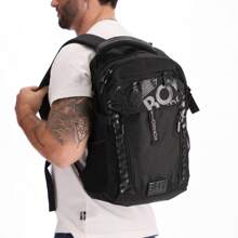BOY LONDON Backpack Mochila Urbana Escolar para Laptop 11" con Estampado - Negro - Ver 2
