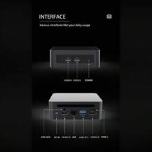 Computadora De Escritorio Minipc Wifi6 Para Juegos Firebat Mn56 Con Windows 11, Procesador Amd Ryzen 5 5600h, Ram Ddr4 De 16 Gb, Ssd Nvme De 512 Gb, Computadora De Escritorio Para Juegos - Enchufe US - Ver 5