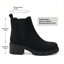 Botines y botitas para mujeres - Ante negro - Ver 2
