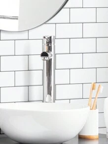 White Subway Tiles Self Adhesive Kitchen Splashbacks, Peel and Stick Wall Tile Stickers, Stick on Tiles Splashback (, Thicker Design) - Multicolor - View 6