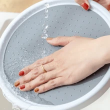 1入組小巧型單層旋轉式日式廚房香料架托盤,帶儲油、鹽、醬、醋收納組織功能 - 白色 - 查看 3