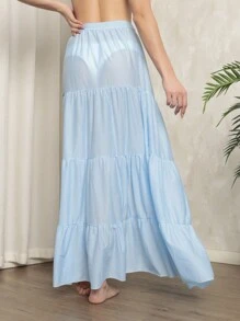 Women Cover Ups - 淺藍色 - 查看 5