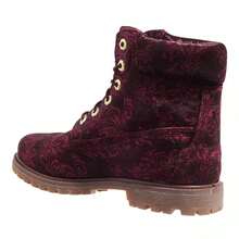 Botines botas rojas con cordones - Rojo - Ver 2