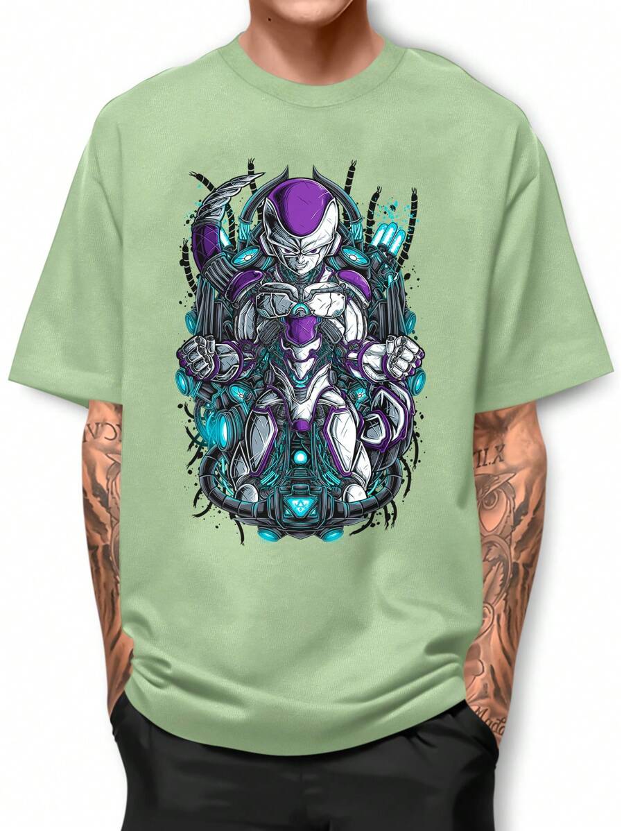 Men T-Shirts - 薄荷綠 - 查看 1