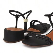 Women Heeled Sandals - Black - View 3