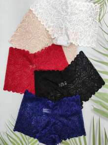 Cachetero de Encaje 6 pz unitalla - Multicolor - Ver 1