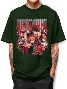 Men T-Shirts - 軍綠色 - 查看 1