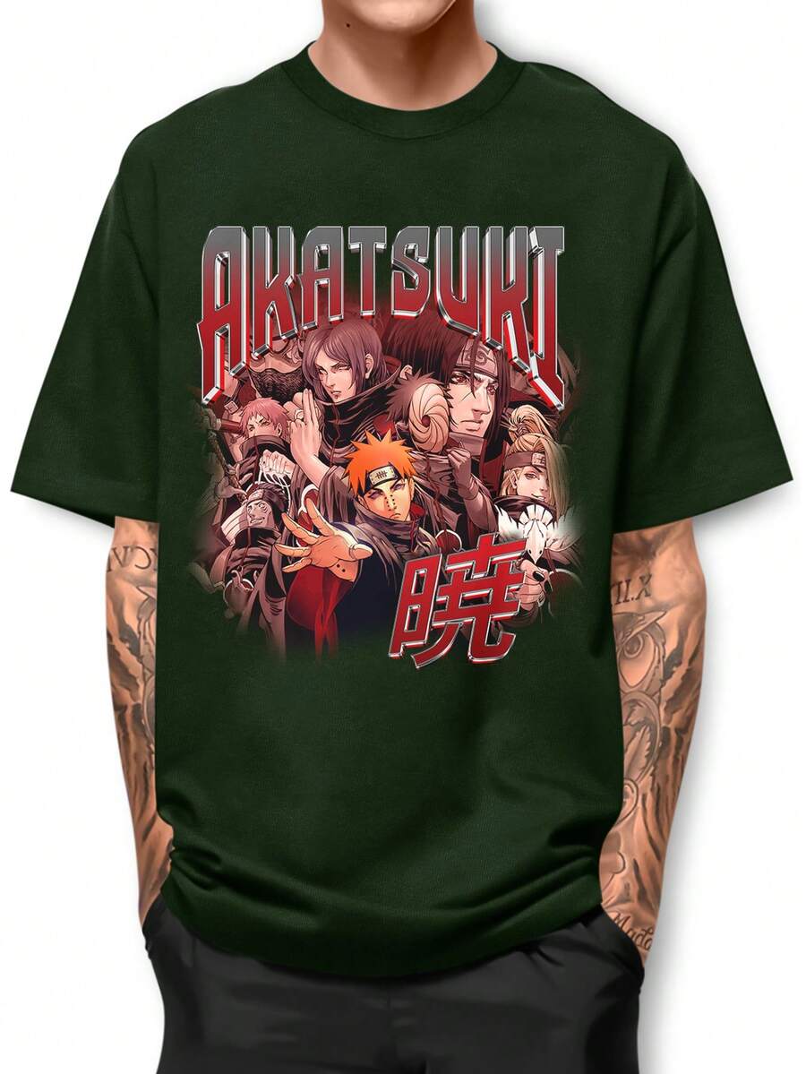 Men T-Shirts - 軍綠色 - 查看 1