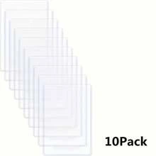 10入組新款醫療卡套保護袖,透明pvc軟防水卡套袖,適用於新款醫療卡、信用卡、商務卡、社會保障卡 - 透明 - 查看 5