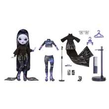 MGA Entertainment Rainbow High Shadow High - Reina Glitch Crowne - Muñeca de Moda Púrpura con Atuendo de Moda y 10+ Accesorios de Juego Coloridos - para Niños y Coleccionistas de 12+ Años - Ver 6