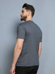 Men T-Shirts - 深灰色 - 查看 3