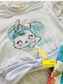 Baby Girls Sets - 藍白色 - 查看 2