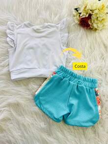 Baby Girls Sets - 藍白色 - 查看 6